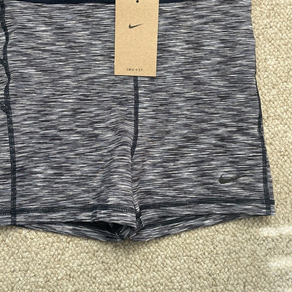 Nike Pro Women’s 3” Dri-Fit Navy Blue Training Spacedye Spandex Sz S NWT - Picture 3 of 6